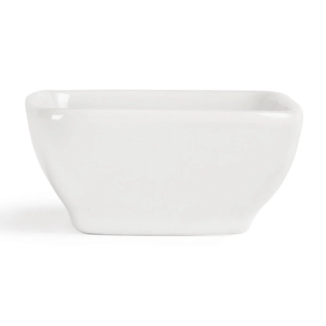 Olympia Whiteware Miniature Rounded Square Dishes 60mm (12 Pack) Y137