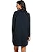 Zeagoo Women Cowl Collar Raglan Sleeve Solid Loose Pullover Hoodie Dress (Large, Navy Blue)