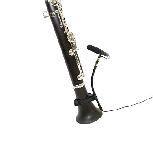 AV-JEFES PMM19B-LS-CLT Clarinet Clip-On Musical Instrument Microphone for Sennheiser Wireless Microphone and Phantom Power Input
