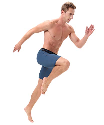 image for Roadbox Men's Running Compression Shorts 3 Pack, Baselayer Cool Dry Sp
