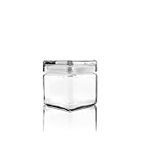 Anchor Hocking Stackable Jar w/Glass Lid, 1-Quart