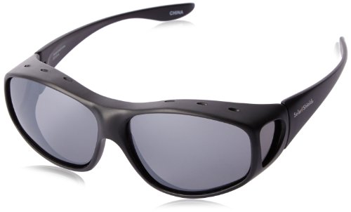 Solar Shield Fit Over Sunglasses - Solar Shield Yukon Polarized Square, Black,