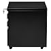 Giantex Rolling Mobile File W/3 Lockable Drawers and Pedestal for Office Study Room Home Steel Storage Cabinet