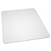 ES Robbins EverLife 46-Inch by 60-Inch Multitask Series Hard Floor Rectangle Vinyl Chair Mat, Clear, Heavy Use, 46