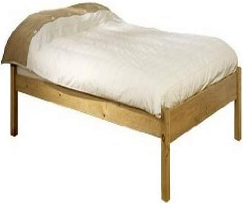 STRICTLY BEDS&BUNKS Avon Short Pine Montessori Bed Frame including Sprung Mattress (15cm), 2ft 6 x 5ft 9 Single