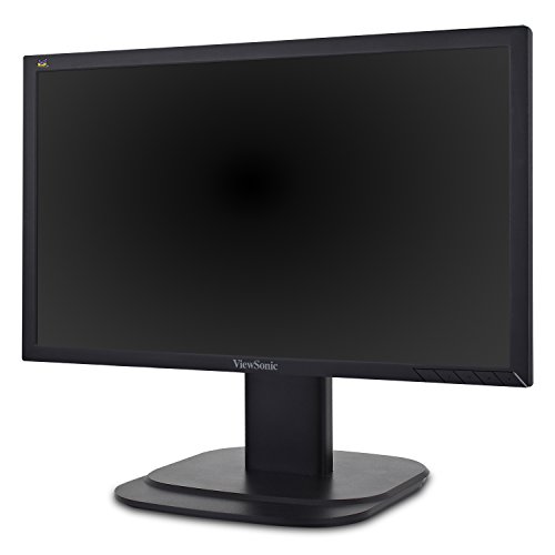 ViewSonic VG2039M-LED 20 Inch Ergonomic Monitor with DisplayPort DVI and VGA for Home and Office, Black
