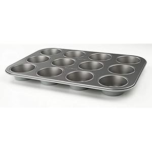 Zenker 9153 muffinvorm 12-delige bakplaat (Ø 7 cm), voor sappige muffins &, cupcakes, muffinplaat, hoekig & anti…