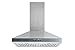 Winflo 30 In. Convertible Stainless Steel Wall Mount Range Hood with Stainless Steel Baffle Filters and Push Button Control