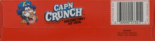 QUAKER CAP’N CRUNCH SWEETENED CORN & OAT CEREAL, 12.6 OZ