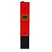 CoZroom Pocket Size pH Meter with ATC and Backlit LCD, 0.05pH High Accuracy, 0-14 pH Measurement Range, 0.01 Resolution Handheld, Measure Household Drinking Water(Red)