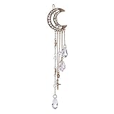 Women's Vintage Moon Rhinestone Tassel Hair Clips for Girls Women