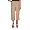 Alfred Dunner Womens Textured Capri, Tan, Size 16 Alfred Dunner Womens Textured Capri, Tan, Size 16