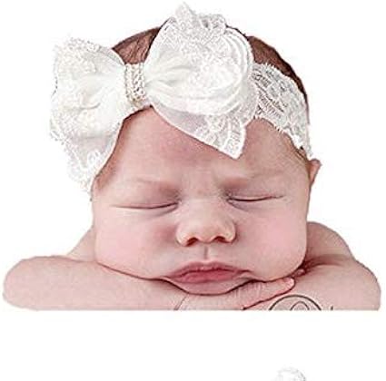 cream baby headband