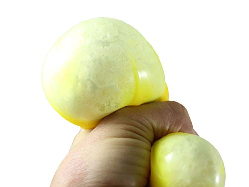 Curious Minds Busy Bags 1 Large Pineapple Soft Fluff- Filled Fruit Squeeze Stress Balls - Squishy Toy - Sensory Fidget Squeezey Sensory Squeeze Balls OT Random Color