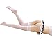 Womens Womens Lace Garter Belt Panties & Sheer Stockings 3 Pieces Lingerie Sets (White#1)