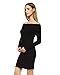 Boutique Off Shoulder Long Sleeve Knit Sweater Tunic Dress