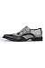 Liberty Handmade Leather Mens Classic Wing Tip 3 Button Monkstrap Dress Shoe