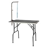 Go Pet Club Pet Dog Grooming Table with Arm, 30-Inch