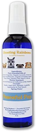 Peaceful Pup Spray ~ For Dogs ~ Organic Essential Oils, Flower Essences, and Crystal Elixir ~ Love Energy