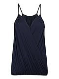 Persun Women Spaghetti Strap V-neck Ruffle Wrap Cami Vest Top