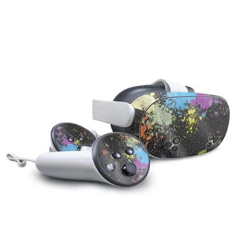 Glossy Glitter VR Skin Compatible with Meta Quest 3S - Splatter - Premium 3M Vi…