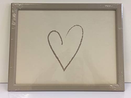 Neutral Heart Scribble Collection Cushioned Bean Bag Lap Dinner Laptop Food TV Tray