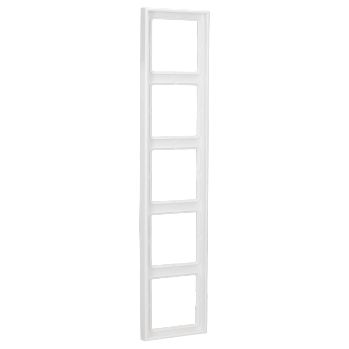 Jung Frame, 5-gang LS 990 Alpine white, LS 985 WW