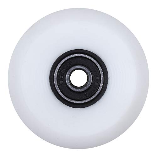 AOWISH 8-Pack 64mm Inline Skate Wheels 85A Inline Skates Replacement Wheel with Bearings ABEC-9 (White)