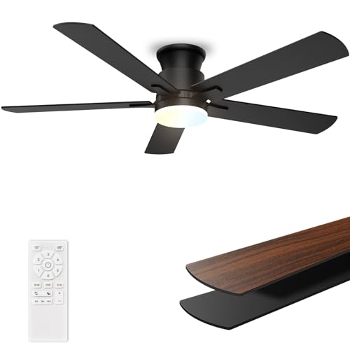 Allsmartlife 52-Inch Flush Mount Ceiling Fan