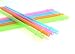 KKMO 12 Piece BPA-Free Clear Reusable Plastic Thick Drinking Straws Mason Jar Straws Mix Assorted Color Hot Pink Blue Orange Green