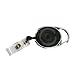 GBC BadgeMates Carabiner Badge Reels, Translucent Black, 4/Pack (3747484)