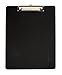 6 Pack Black Plastic Clipboard, Low Profile Clip, Clipboards for Classrooms, Offices, Restaurants, Doctor Offices, 6 Plastic Clipboard Pack