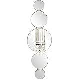 Howard Elliott Mirrored Wall Sconce Accent Piece, 31 x 10 Inch, 99042
