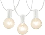 AmazonBasics Patio String Light, 50 Feet, White
