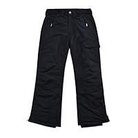 Arctic Quest Childrens Water Resistant Ski Snow Pant Black 14/16