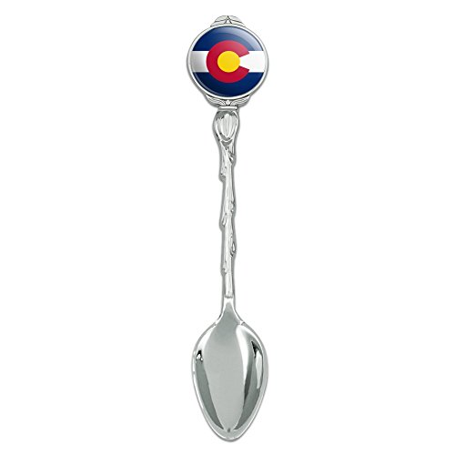 Colorado State Flag Novelty Collectible Demitasse Tea Coffee Spoon