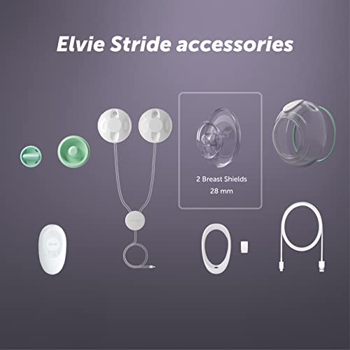 Elvie Stride Breast Pump Breast Shield 28mm 2 Pack Nipple Shield