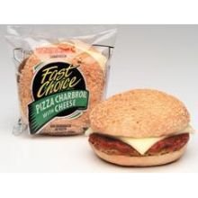 Advance Pierre Fast Choice Pizza Charbroil Burger with Cheese, 5.6 Ounce -- 12 per case.