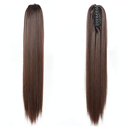 22 Inch Long Wavy Hair Ponytail Synthetic Wrap On