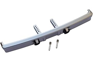 Aluminum Front Bumper Mount+D-Rings for Traxxas TRX-4 Bronco (82046-4) - 1 Set Silver