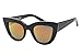 SojoS® Fashion Classic Celebrity Bold Thick Womens Ladies Cat Eye Sunglasses SJ2939 With Black Frame/Red Revo Lens