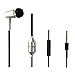 KINDEN Anti-radiation Headphones Air Tube Headset Radiation Free Earbuds With Microphone Binaural Acoustic Stereo Noise Isolating Alumium Metal Wired In-Ear Handsfree (Silver)