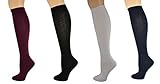 Sierra Socks Girl's School Uniform Knee High 3 pair Pack Cotton Socks G7200 2321