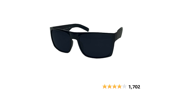 large frame black sunglasses