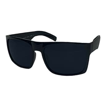XL Men's Big Wide Frame Black Sunglasses - Extra Large
