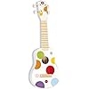 Janod – Confetti Ukulele aus Holz – Musikinstrument für Kinder – Youkulele- Rollenspiel und Musikalische Früherziehung – Wasserfarbe – Ab 3 Jahren, J07652