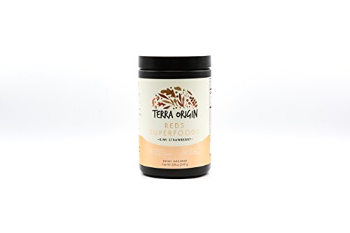 Terra Origin, Red Superfoods, Powder, Kiwi Strawberry, 30 Servings, 35 Natural Ingredients, Antioxidants & Herbs to Support Healthy Immune System