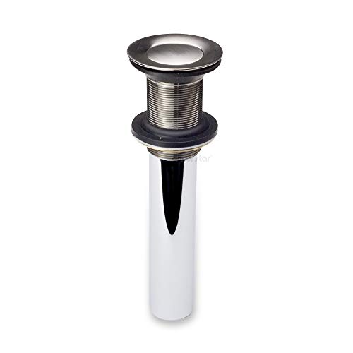 Decor Star PU-003-TB 1 1/2" Bathroom Faucet Vessel Vanity Sink Pop Up Drain Stopper Without Overflow Brushed Nickel