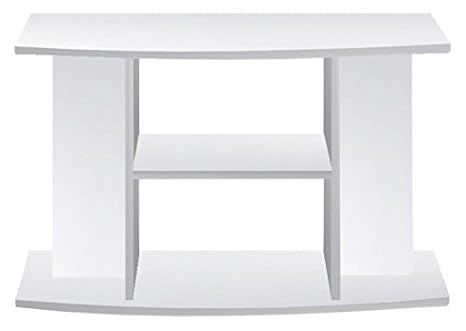 Aquarium Unterschrank Budget für Becken 60 x 30 x 60 mit gewölbter Frontscheibe Weiß