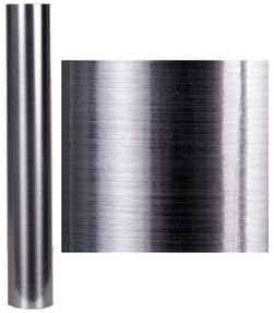 Creative Films PRIME SERIES 24 inch by 10 yard Metallic Vinyl Fil - Polychrome Fine Brush Silver